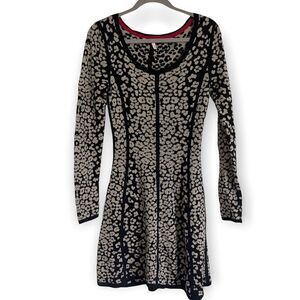 Victoria’s Secret Leopard Sweater Dress XS